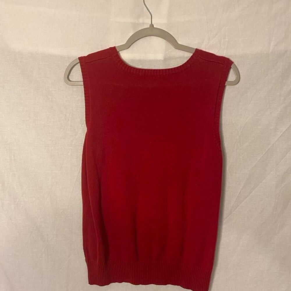 Eddie-bauer Women's Red and Burgundy Cardigan - Picture 4 of 6